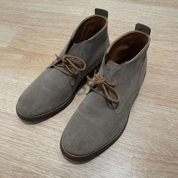 Cole Haan Gray Suede Chukka Ankle Boots